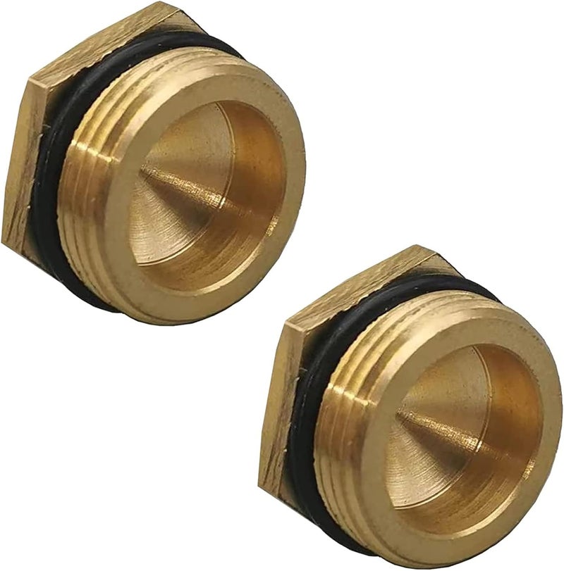 Zeiboat 2 Pack RP2865 Push-Button Diverter Plug, Brass Plug for Faucet Diverter, Pipe Replacement Kit - Image 1